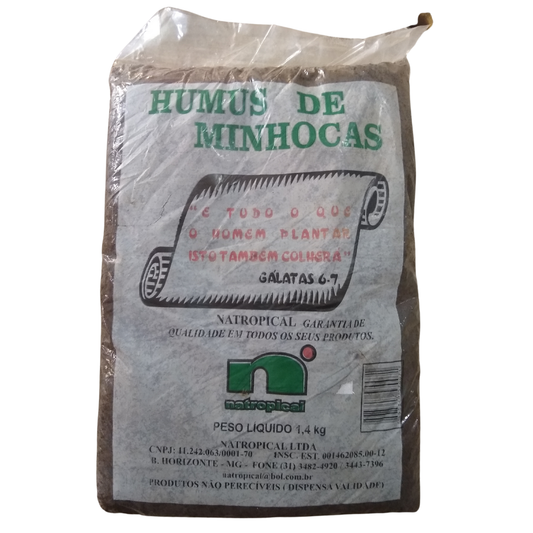 Humus de Minhoca 1,4kg Nova Tropical