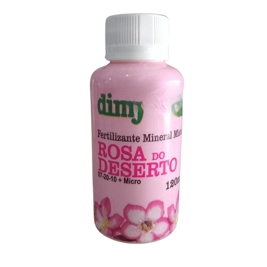 Fertilizante Rosa do deserto 120ml Dimy concentrado rende 12L