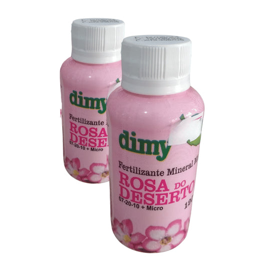 Fertilizante Rosa do deserto 120ml Dimy concentrado rende 12L